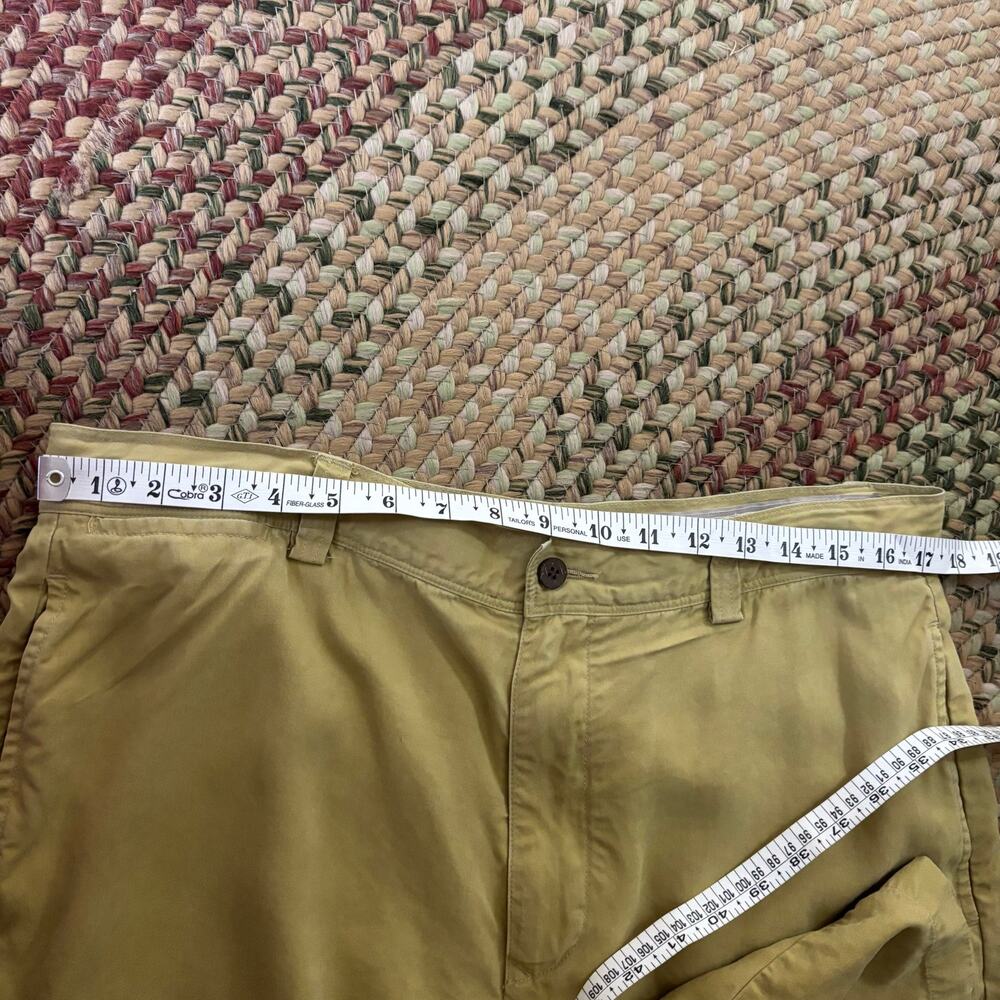 Tommy Bahama Men’s Shorts 36 Silk Linen Olive Green Casual Summer Flat Front - Picture 11 of 13